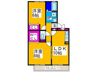 エスポワ－ルの物件間取画像